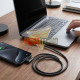 Cable USB-C a USB-A 1 Metro Conector en L 3.0A Trenzado Carga