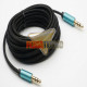CABLE DE AUDIO PLUG 3.5MM 10 METROS M/M. PREMIUM