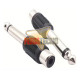 ADAPTADOR AUDIO 6.5 MACHO A RCA HEMBRA. MONO