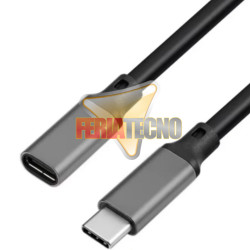 Cable Extension USB-C Macho Hembra 5M 100W 10Gbps Gen2