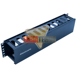 Ordenador De Cables Rack 2U 19" Negro
