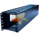 Ordenador De Cables Rack 2U 19" Negro