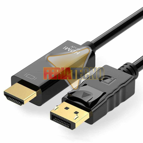 Cable DisplayPort A HDMI 1.8m 4K Ultra HD Negro