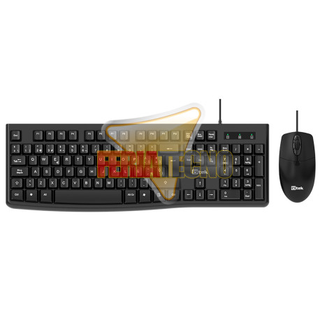 Kit Teclado Y Mouse Alambrico USB Ergonomico