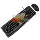 Kit Teclado Y Mouse Alambrico USB Ergonomico