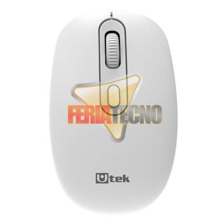 Mouse Inalambrico 2.4 GHz Optico Blanco USB Utek