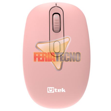 Mouse Inalambrico 2.4 GHz Optico Rosado USB Utek