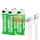 Pilas Recargables AA 3400mWh Carga Directa USB-C x4 Unidades