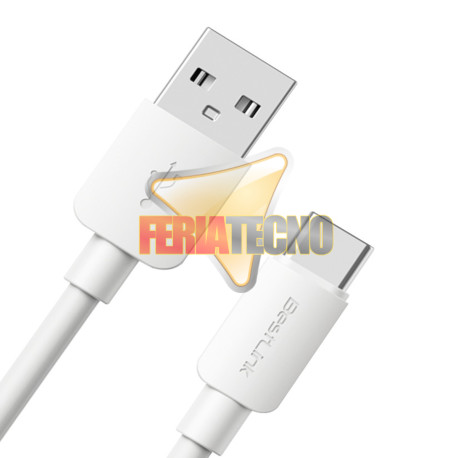 CABLE USB-C A USB, 2 METROS. CARGA Y SINCRONIZACIÓN.