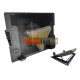 VENTILADOR PARA NOTEBOOK USB, AJUSTABLE EN ALTURA, 2 USB, LUZ AZUL. NEGRO