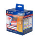 CINTA BROTHER DK-2251, 62MM X 15,24 MTS. CONTINUO. FONDO BLANCO, TEXTO ROJO /NEGRO