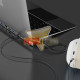 ADAPTADOR USB-C A HDMI, VGA, USB 3.0, RJ45(LAN), 3.5, 3 USB 2.0, SD, MICRO SD, 2 USB-C CARGA, UAB-C DATOS