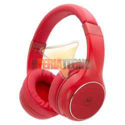 Audífonos Bluetooth Motorola Moto XT220 24 Hrs Batería Rojo