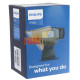 Webcam Philips P106 HD 720p Con Micrófono USB Negro