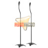 Par Soporte Pedestal Parlante Ajustable 73-100cm Base Estrella
