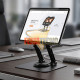 Soporte Aluminio para Tablets y Notebook Hasta 13” Giratorio Plegable
