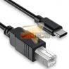 Cable Impresora USB-C a Tipo B Macho a Macho 1.5 Metros