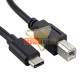Cable Impresora USB-C a Tipo B Macho a Macho 1.5 Metros