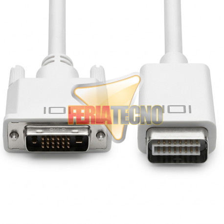 ADAPTADOR MINI DVI MACHO A DVI-D HEMBRA