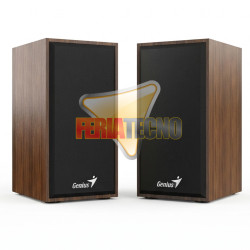 Parlantes PC Genius SP-HF180 Madera USB Aux 3.5mm Stereo