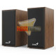 Parlantes PC Genius SP-HF180 Madera USB Aux 3.5mm Stereo