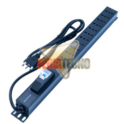 PDU Para Rack 12 Tomas Vertical Con Proteccion Certificado SEC