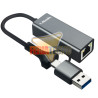 Adaptador Red RJ45 Gigabit USB 3.0 y USB-C Hibrido 1000Mbps