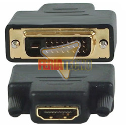 Pack 10 Adaptador HDMI Hembra a DVI-D Macho