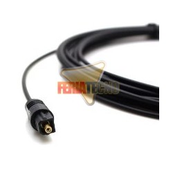 CABLE TOSLINK 3MTS. AUDIO DIGITAL ÓPTICO, ULTRA DELGADO