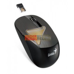 MOUSE OPTICO INALAMBRICO GENIUS USB, NX-7015, NEGRO/CHOCOLATE